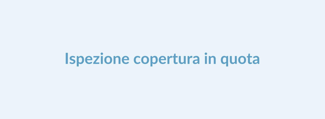 Ispezione copertura in quota