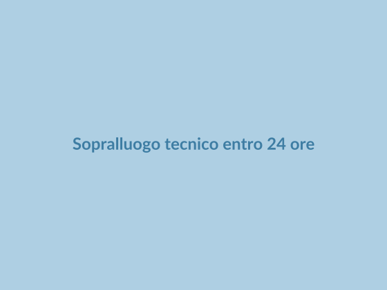 Reperibilità tecnica entro 24 ore